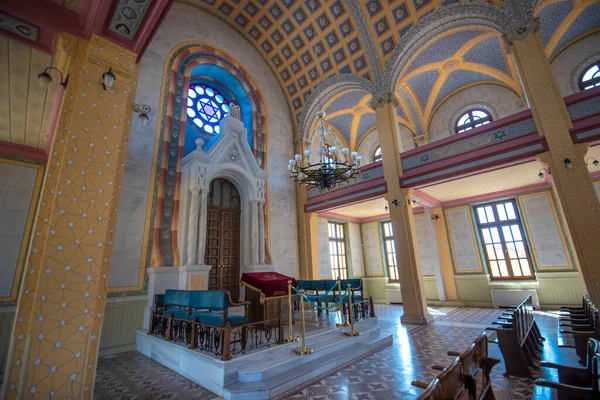 Edirne Turchia Aprile 2019 Interno Della Grande Sinagoga Edirne Turco — Foto Stock