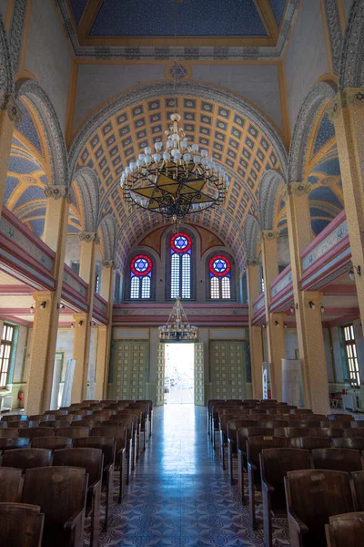 Edirne Turquia Abril 2019 Interior Grande Sinagoga Edirne Turco Buyuk — Fotografia de Stock
