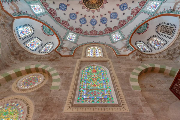 Istanbul Turkey April 2019 Interior Mihrimah Sultan Cami Mosque Mimar — Stock Photo, Image