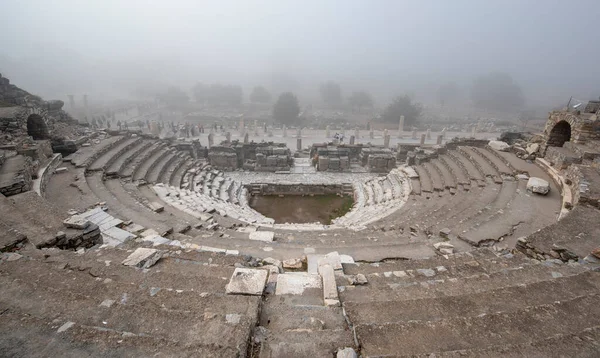 Ephesus Selcuk Izmir Türkei Das Alte Amphitheater Der Antiken Stadt — Stockfoto