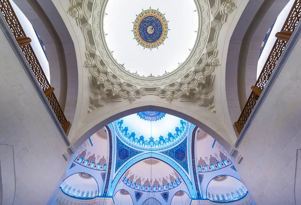 Istanbul Turkije April 2019 Binnen Camlica Moskee Nieuwe Moskee Grootste — Stockfoto