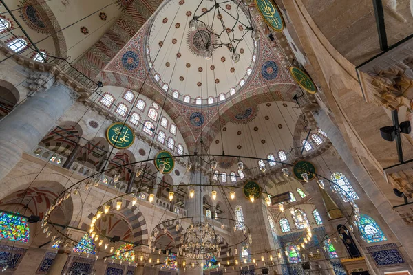 Istambul Turquia Abril 2019 Interior Mesquita Kilic Ali Pasa Projetada — Fotografia de Stock