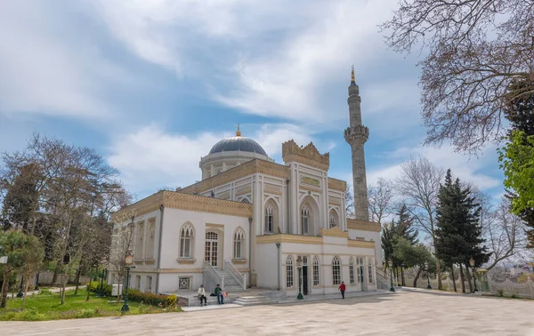 Estambul Turquía Abril 2019 Vista Mezquita Yildiz Hamidiye Torre Del — Foto de Stock