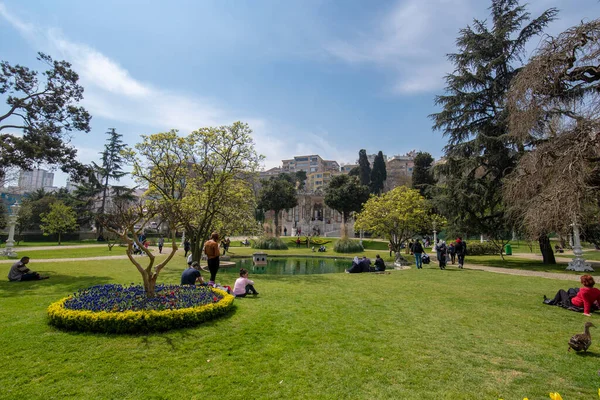 Istambul Turquia Abril 2019 Vista Palácio Ihlamur Turco Ihlamur Kasri — Fotografia de Stock