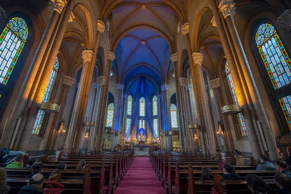 Istanbul Turkey April 2019 Interior Nave Saint Anthony Padua Antoine — Stock Photo, Image