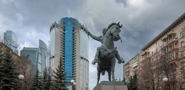 Moskou Rusland 2020 Monument Van Pyotr Bagration Held Van Borodino — Stockfoto