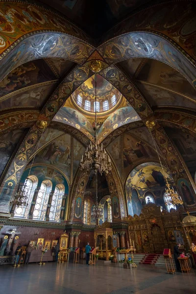 Αγία Πετρούπολη Ρωσία Νοεμβρίου 2019 Εσωτερικό Της Ορθόδοξης Εκκλησίας Της — Φωτογραφία Αρχείου