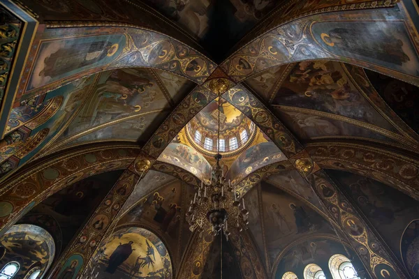 São Petersburgo Rússia Novembro 2019 Interior Interno Igreja Ortodoxa Dormição — Fotografia de Stock