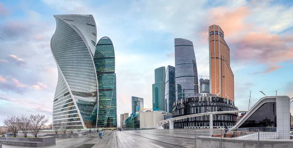 Moscú Rusia 2020 Vista Panorámica Del Horizonte Ciudad Moscú Centro — Foto de Stock