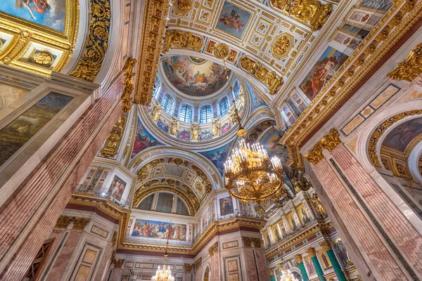 サンクトペテルブルク ロシア 11月 2019 聖イサク大聖堂の内部またはIsakievskiyソボールは最大のロシア正教会 ソボール 正教会としては最大である — ストック写真