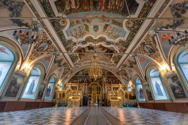Sergiyev Posad Rússia 2020 Interior Igreja São Sérgio Igreja Refeitória — Fotografia de Stock