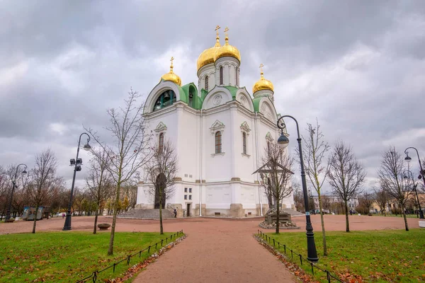 Catherine Ortodoks Kilisesi Tsarskoe Selo Daki Catherine Katedrali Puşkin Petersburg — Stok fotoğraf