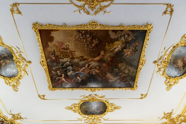 Tsarskoye Selo Pushkin São Petersburgo Rússia Novembro 2019 Interior Dourado — Fotografia de Stock