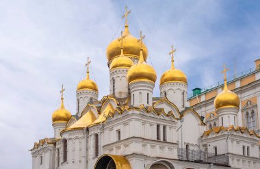 Moskova Kremlin, Moskova, Rusya 'daki Katedral Meydanı' nda Duyuru Katedrali