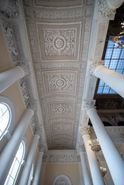 Saint Petersburg, Rusya - 05 Kasım 2019: Devlet Rus Müzesi. Müze, St. Petersburg 'daki en büyük Rus sanat eserleri deposudur.. 