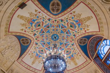 Moskova, Rusya - 12.02.2020: Devlet Tarih Müzesi (Tarih Müzesi)) 