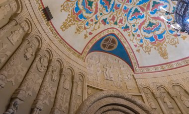 Moskova, Rusya - 12.02.2020: Devlet Tarih Müzesi (Tarih Müzesi)) 