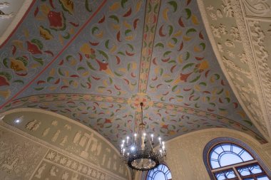 Moskova, Rusya - 12.02.2020: Devlet Tarih Müzesi (Tarih Müzesi)) 