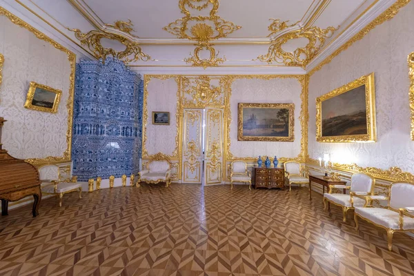 Tsarskoye Selo Puşkin Saint Petersburg Rusya Kasım 2019 Catherine Sarayı — Stok fotoğraf