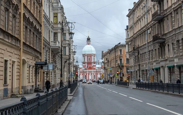 Saint Petersburg Russia Listopada 2019 Widok Zewnętrzny Kościół Panteleimona Uzdrowiciela — Zdjęcie stockowe