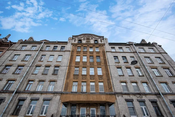 Petersburg Rosja Listopada 2019 Fasada Budynku Klasycznym Neobarokowym Stylu Stary — Zdjęcie stockowe