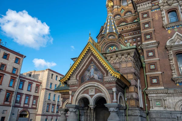 Sankt Petersburg Ryssland Januari 2020 Utsikt Över Berömda Kyrkan Frälsare — Stockfoto