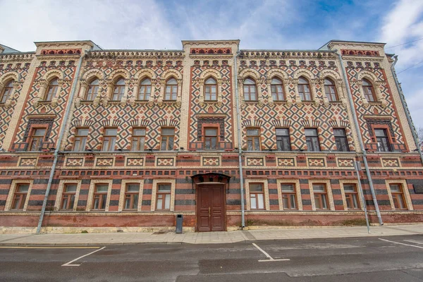 Fasad Byggnaden Klassisk Nybarockstil Ett Gammalt Aristokratiskt Hus Moskva Ryssland — Stockfoto