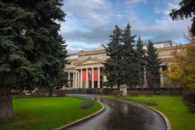 Moskova, Rusya - 03.11.2019: Puşkin Devlet Güzel Sanatlar Müzesi