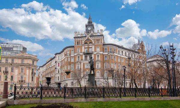 Moskva Ryssland 2020 Tidigare Lägenhetshus Till Försäkringsbolaget Ryssland Sretensky Boulevard — Stockfoto
