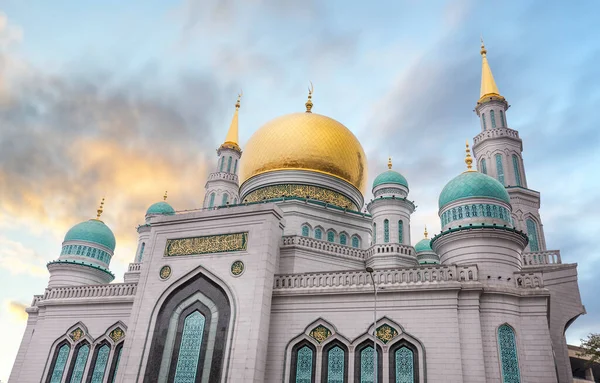Москва Россия Московская Соборная Мечеть Одна Самых Больших Высоких Мечетей — стоковое фото