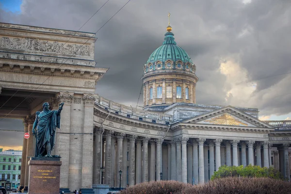 Kazan Katedrali Veya Kazanski Kafedralniy Sobor Rusya Nın Saint Petersburg — Stok fotoğraf