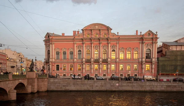 Säker Petersburg Ryssland November 2019 Beloselskij Belozerskij Palatset Stil Med — Stockfoto