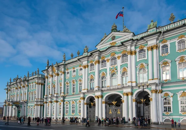 San Petersburgo Rusia Noviembre 2019 Fachada Del Palacio Invierno Casa — Foto de Stock