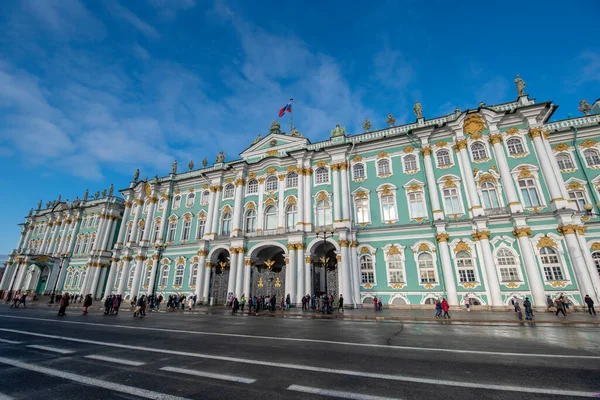 San Petersburgo Rusia Noviembre 2019 Fachada Del Palacio Invierno Casa — Foto de Stock