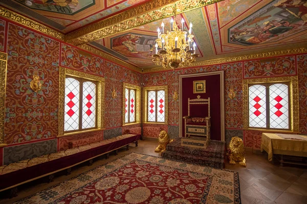 Mosca Russia Novembre 2019 Interno Del Palazzo Castello Legno Russo — Foto Stock