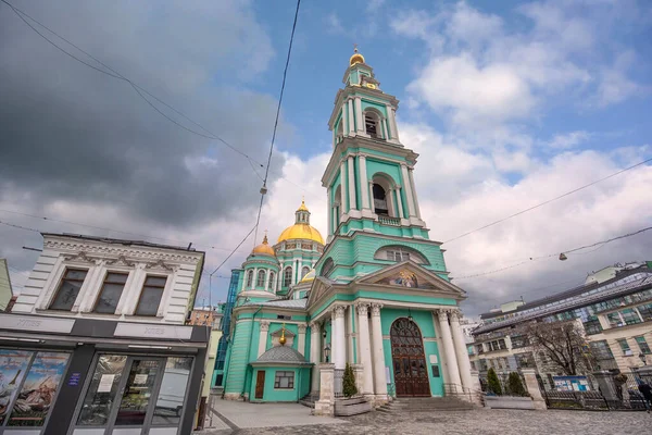 Moscou Rússia Novembro 2019 Catedral Epifania Yelokhovo Spartakovskaya Street Igreja — Fotografia de Stock