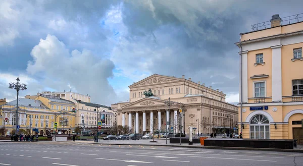 Mosca Russia 2020 Teatro Bolshoi Più Famoso Teatro Russo Vista — Foto Stock