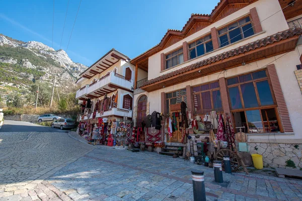 Kruje Albania Października 2019 Wieś Pobliżu Muzeum Skanderbega Kruji Albania — Zdjęcie stockowe