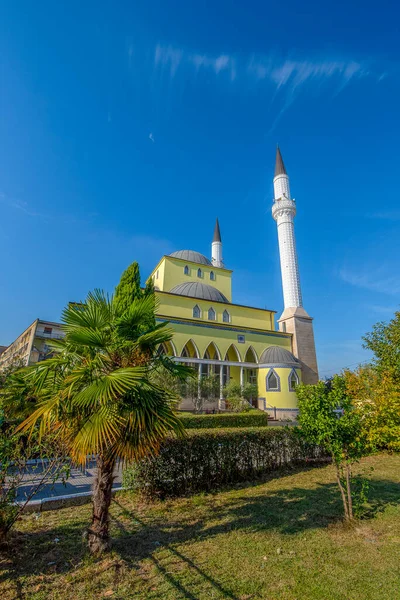 Shkoder Albania Ottobre 2018 Decorazioni Islamiche Sulla Parete Della Moschea — Foto Stock