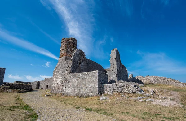 Руїни Замку Фортеці Розафа Церкви Святого Стефана Шкодер Албанія Оточений — стокове фото