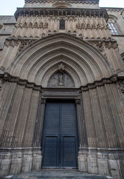 Detailansicht Der Wunderschönen Kathedrale Von Barcelona Catedral Santa Cruz Santa — Stockfoto