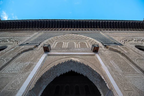 Fes Morocco 2020 Madrasa Bou Inania Medersa Bouanania Het Interieur — Stockfoto