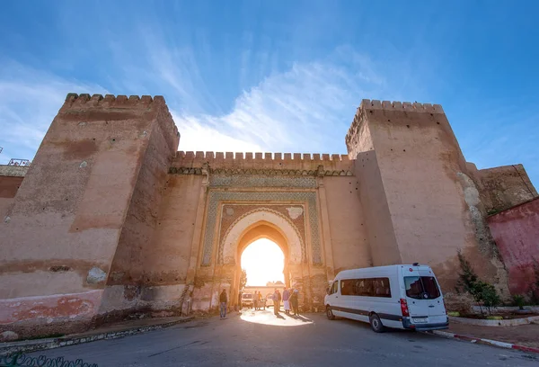 Meknes Μαρόκο Δεκεμβρίου 2019 Άποψη Του Meknes Στην Πύλη Bab — Φωτογραφία Αρχείου