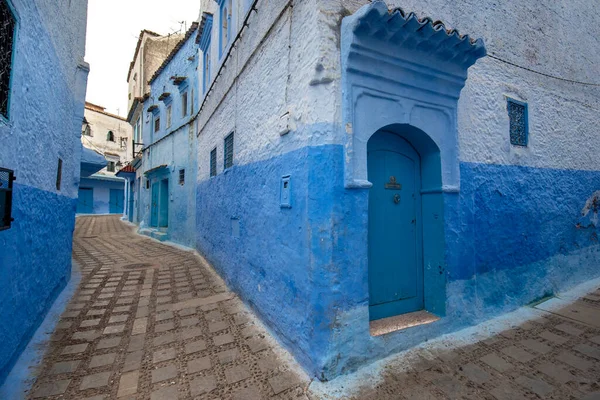 Vacker Utsikt Över Den Blå Staden Chefchaouen Morocco Medina Traditionella — Stockfoto