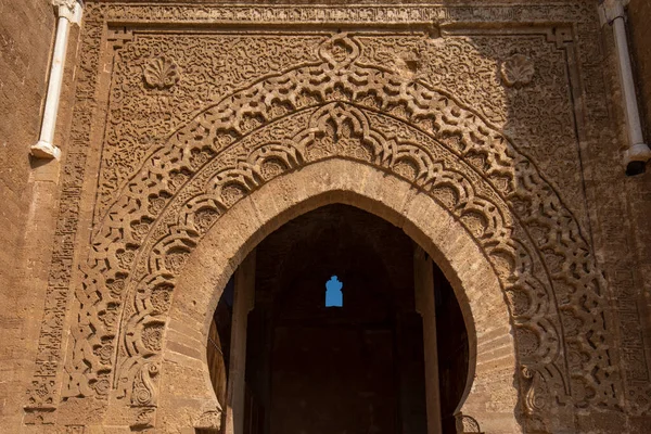 Cancello Ingresso Chellah Chellah Sala Colonia Una Necropoli Fortificata Medievale — Foto Stock