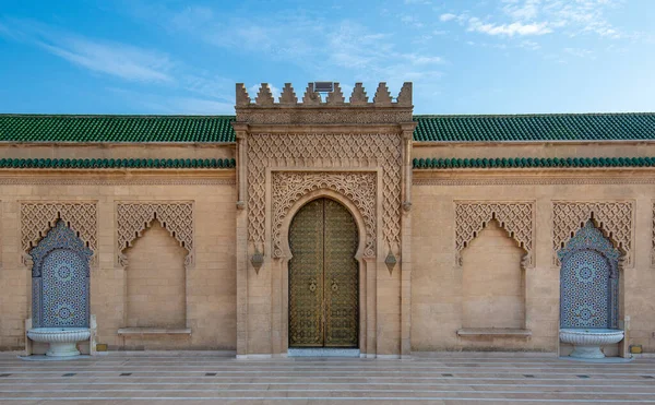 Drzwi Wejściowe Lub Brama Mauzoleum Mohammeda Zabytkowy Budynek Znajdujący Się — Zdjęcie stockowe