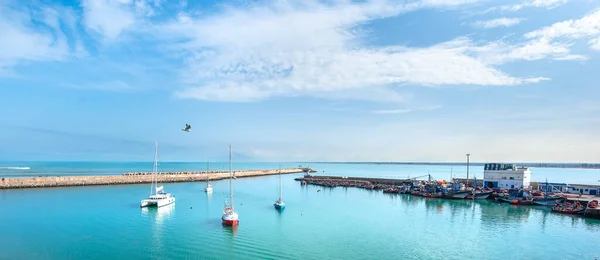 Jadida Morocco 2019 View Port Boats Mazagan City Wall Portuguese — Stock Photo, Image