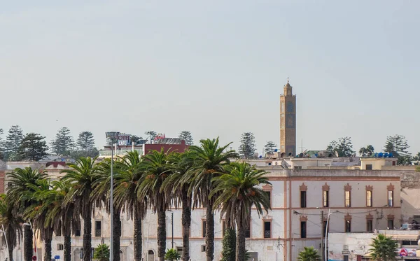 Jadida Marruecos Vista Nueva Ciudad Mezquita Palmera Casas Nuevas Una — Foto de Stock