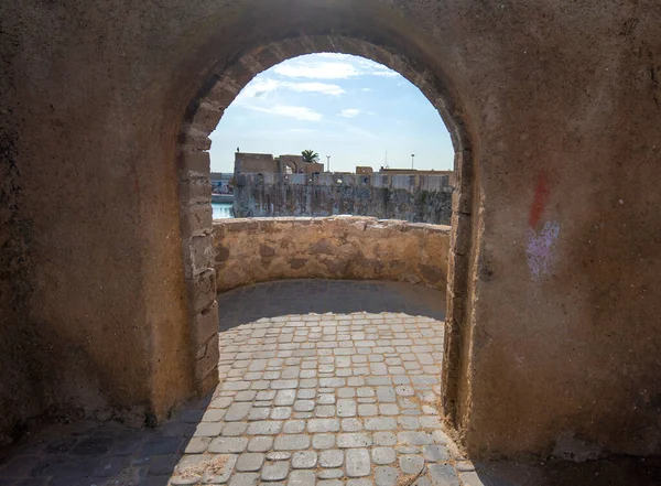 Jadida Marruecos Vista Panorámica Puerta Mazagan Muralla Ciudad Alrededor Una — Foto de Stock