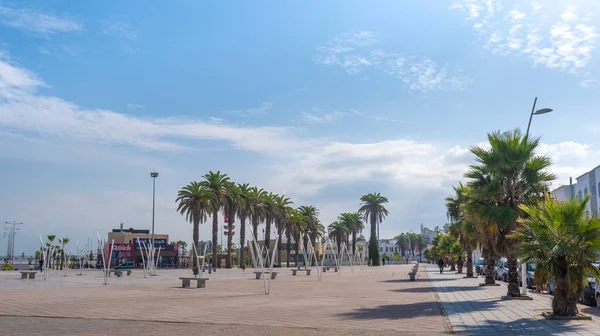 Jadida Marrocos Janeiro 2019 Vista Rua Parque Praça Mazagan Muro — Fotografia de Stock